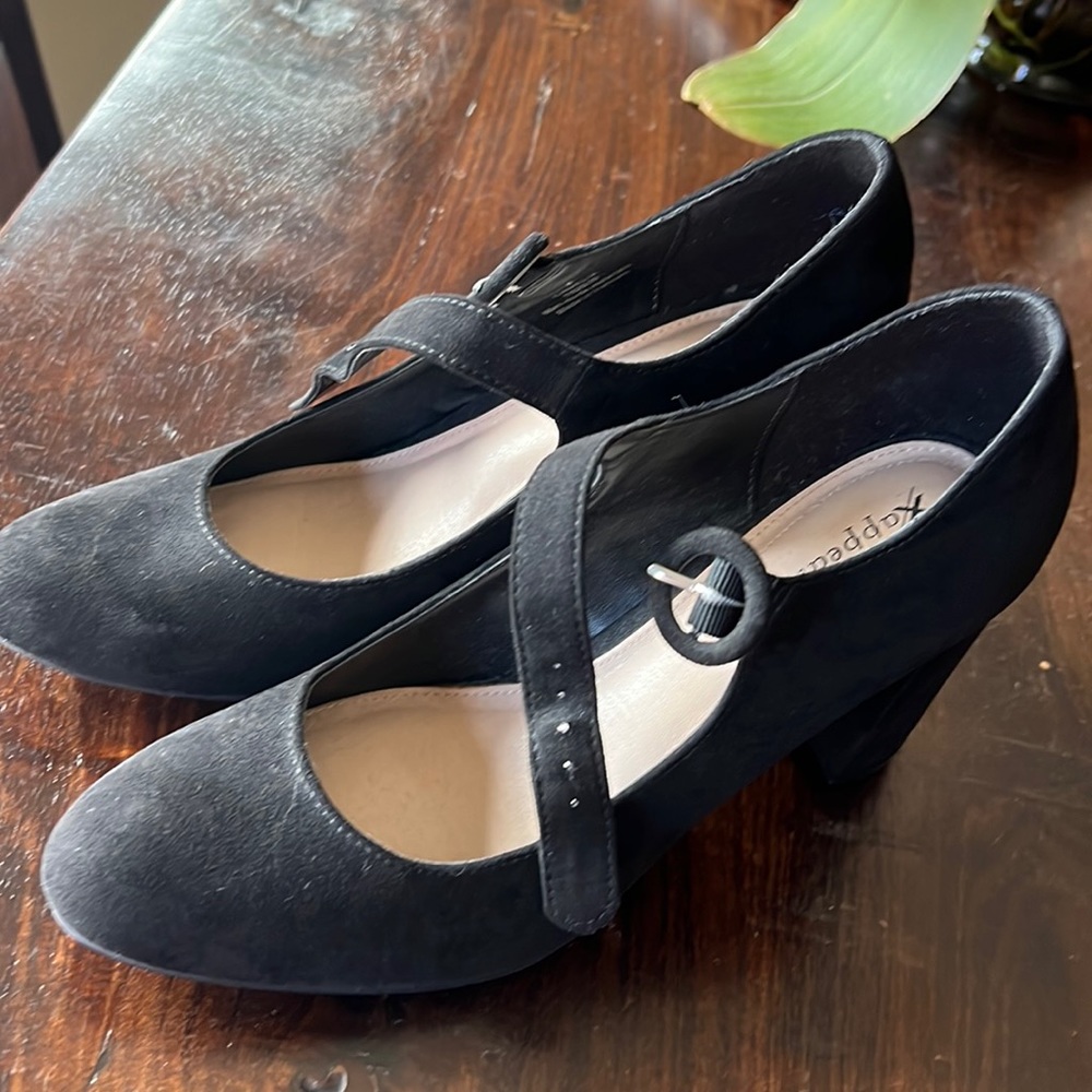 Xappeal black Mary Jane heels